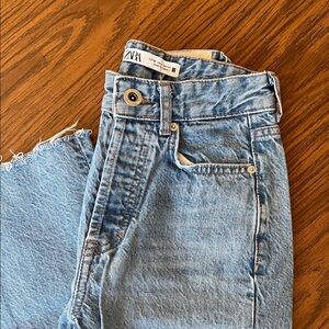 Zara Women's Light Blue Straight Leg Jeans